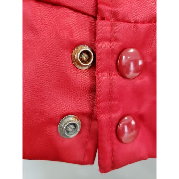 Vintage Chicago Blackhawks Locker Line Size XL Button-up Satin Jacket‎ - Picture 4 of 6